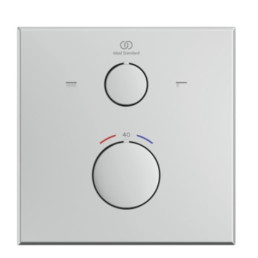 Ideal Standard Ceratherm 100 potinkinio termostatinio vonios/ dušo maišytuvo virštinkinė dalis,kvadratinė, chromas