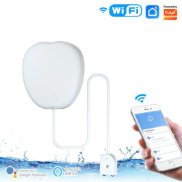 Išmanus vandens nuotekio jutiklis su sirena, bevielis, Wi-Fi, TUYA / Smart Life