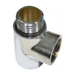 Chromuotas trišakis 1/ 2" gyvatukui su sandarinimo žiedu (tinka naudoti su tenu)