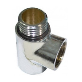 Chromuotas trišakis 1/ 2" gyvatukui su sandarinimo žiedu (tinka naudoti su tenu)