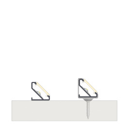 LED profilio komplektas BARDE kampinis, aliuminis, anoduotas, matinis dangtelis 2.02 m