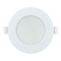 Įmontuojamas LED šviestuvas, 230Vac, 5W, 500lm, CCT (3K/ 4K/ 6K), apvalus, baltas, D 95mm