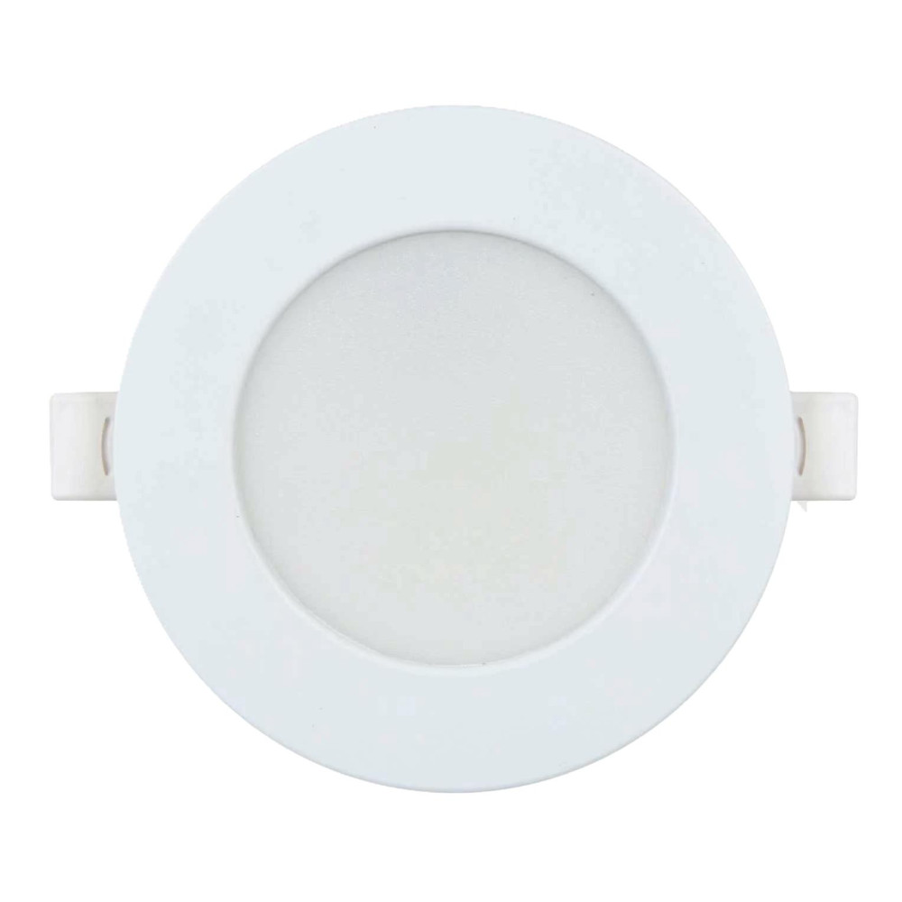 Įmontuojamas LED šviestuvas, 230Vac, 5W, 500lm, CCT (3K/ 4K/ 6K), apvalus, baltas, D 95mm