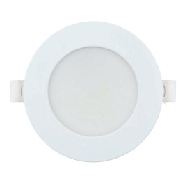 Įmontuojamas LED šviestuvas, 230Vac, 5W, 500lm, CCT (3K/ 4K/ 6K), apvalus, baltas, D 95mm