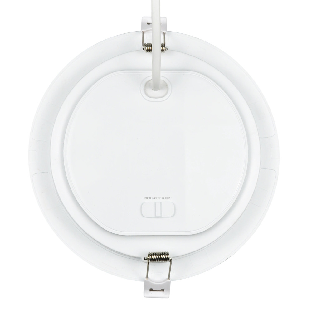 Įmontuojamas LED šviestuvas, 230Vac, 18W, 1800lm, CCT (3K/ 4K/ 6K), apvalus, baltas, D 170mm