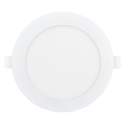 Įmontuojamas LED šviestuvas, 230Vac, 12W, 1200lm, CCT (3K/ 4K/ 6K), apvalus, baltas, D 145mm