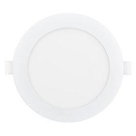 Įmontuojamas LED šviestuvas, 230Vac, 12W, 1200lm, CCT (3K/ 4K/ 6K), apvalus, baltas, D 145mm