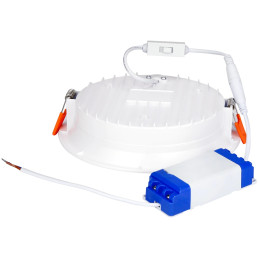 Įleidžiamas šviestuvas CALMOS 3CCT (3K/ 4K/ 6.5K) 18W 2100lm, apvalus D145, IP54