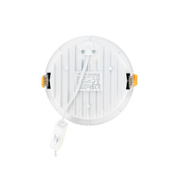 Įleidžiamas šviestuvas CALMOS 3CCT (3K/ 4K/ 6.5K) 18W 2100lm, apvalus D145, IP54