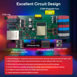 LED skaitmeninės juostos valdiklis ELITE ADVANCED WLED, 5-24Vdc, 10A, RJ45 LAN, Wi-Fi