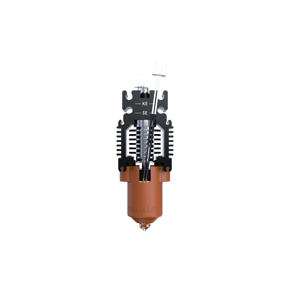 Ender-3V3 SE/ KE kaitintuvo (Heating Block) atnaujintas komplektas skirtas naudoti su "Unicorn" purkštukais CREALITY