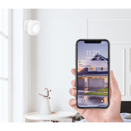Išmanusis ZigBee TUYA bevielis patalpos PIR judesio jutiklis, 110°, WOOX