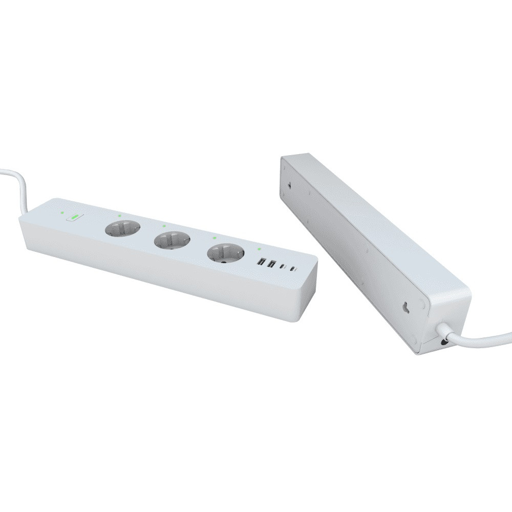 Išmanusis Wi-Fi ilgiklis, 3680W, su energijos matavimu, USB A + USB C, TUYA / Smart Life, WOOX