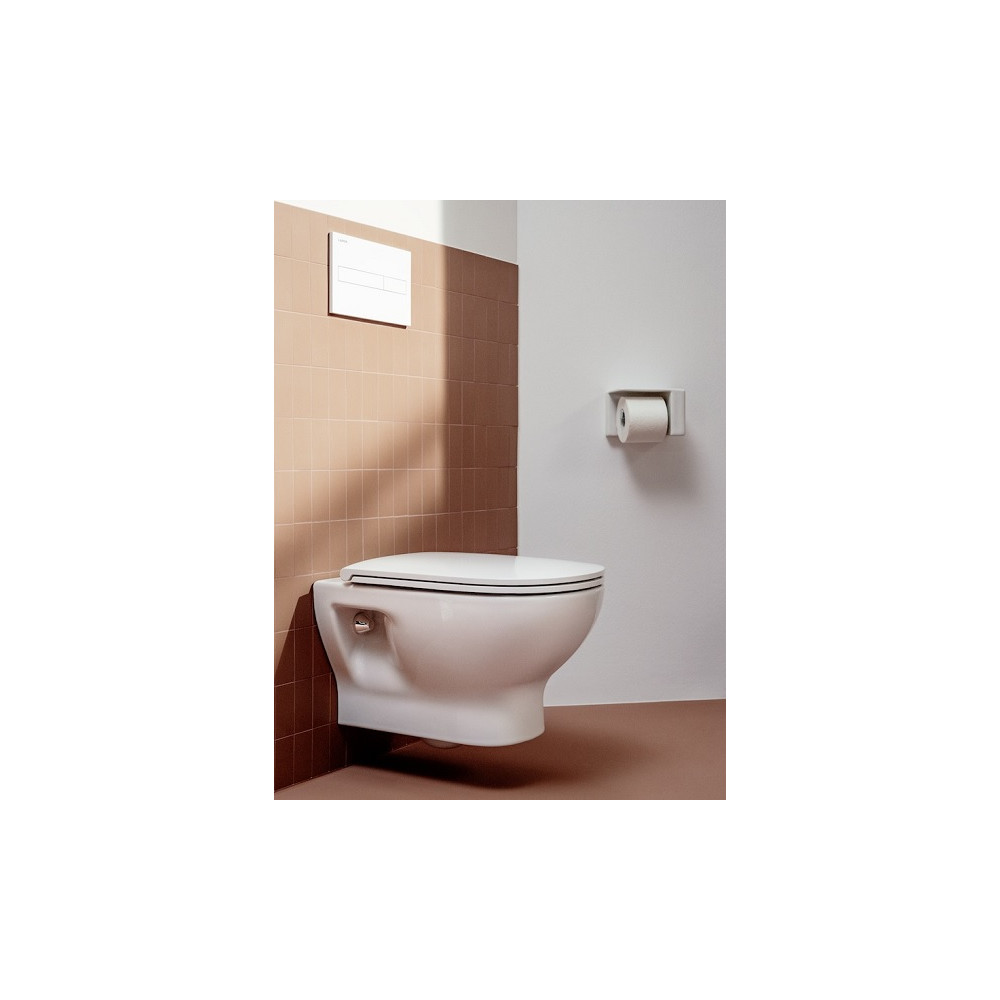 Unitazo dangtis Laufen LUA Slim su soft close mechanizmu, baltas