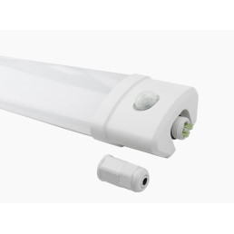 Hermetinis šviestuvas su judesio davikliu PIR, TRI-PROOF, 230Vac, 40W, 4800lm, 125cm, IP65, 4000K