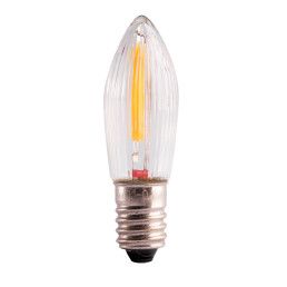 LED lemputės E10 žemos įtampos 0.2W 8-55V, 0.2W 12lm, 2100K, 3vnt. Briaunuotos