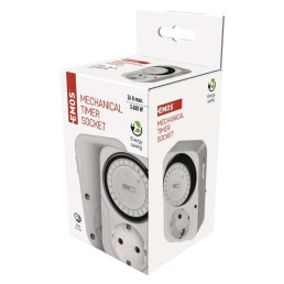 Mechaninis laikmatis TS-MD31, 230V AC, 16A, SCHUKO, EMOS