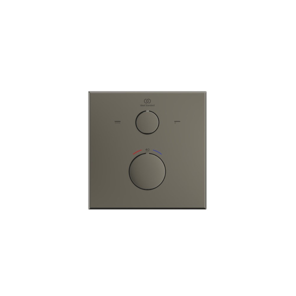 Ideal Standard Ceratherm 100 potinkinio termostatinio vonios/ dušo maišytuvo virštinkinė dalis, kvadratinė, magnetic gre...