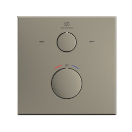 Ideal Standard Ceratherm 100 potinkinio termostatinio vonios/ dušo maišytuvo virštinkinė dalis, kvadratinė,silver storm ...
