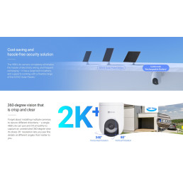 Bevielė Wi-Fi +4G / LTE lauko kamera HB8c, 4MP, F4, su saulės panele, 5200mAh, USB-C, MicroSD