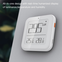 Išmanus šviesos, temperatūros ir drėgmes jutiklis, bevielis, ZigBee, TUYA / Smart Life