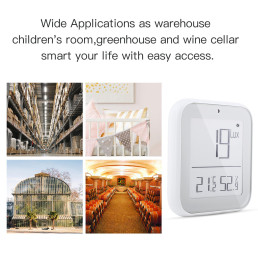 Išmanus šviesos, temperatūros ir drėgmes jutiklis, bevielis, ZigBee, TUYA / Smart Life