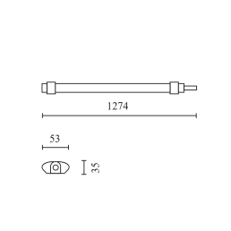 Hermetinis šviestuvas su MW judesio jutikliu TRI-PROOF, 230Vac, 36W, 4320lm, 120cm, IP65, 4000K, LINIX