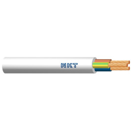 Kabelis H03VV-F 3x1, 300/ 300 V baltas, daugiagyslis