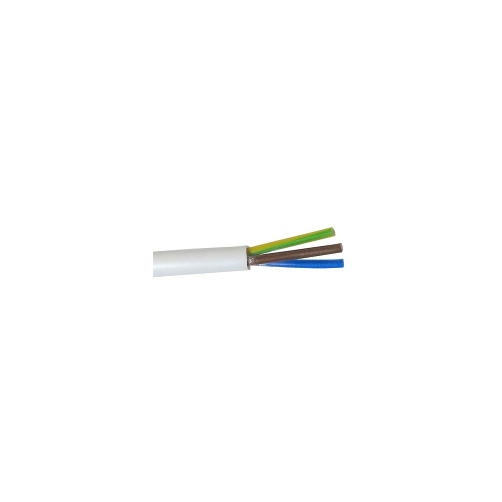 Kabelis H03VV-F 2x0,75 300/ 300 V, baltas, daugiagyslis