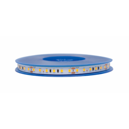 LED juosta, 5m ritė, 24V 9.6W/ m, nehermetiška IP20, 5mm PCB, šiltai balta 3000K