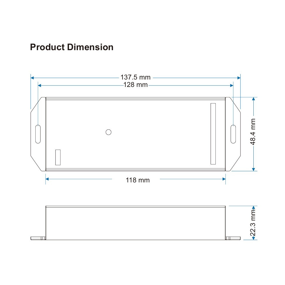 LED valdiklis DIM / CCT / RGB + CCT MATTER over Wi-Fi, 12V - 48V DC, iki 480W, 5A/ CH