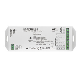 LED valdiklis DIM / CCT / RGB + CCT MATTER over Wi-Fi, 12V - 48V DC, iki 480W, 5A/ CH