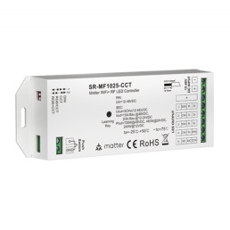 LED valdiklis DIM / CCT / RGB + CCT MATTER over Wi-Fi, 12V - 48V DC, iki 480W, 5A/ CH