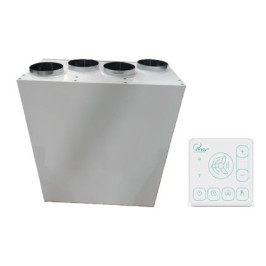 Rekuperatorius ENSY XBO 300BH vert. deš.p. 344 m³/ h su vid. pašildytuvu , Wi-Fi ir Bluetooth valdikliu