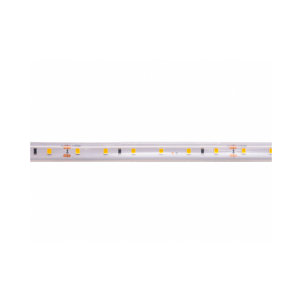 LED juosta 24V 14.4W/ m hermetiška IP67, T formos, šiltai balta 3000K 115lm/ W PLUS AKTO