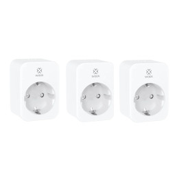 Išmanios Wi-Fi rozetės 3vnt., 3680W 16A, su energijos matavimu, TUYA / Smart Life, WOOX