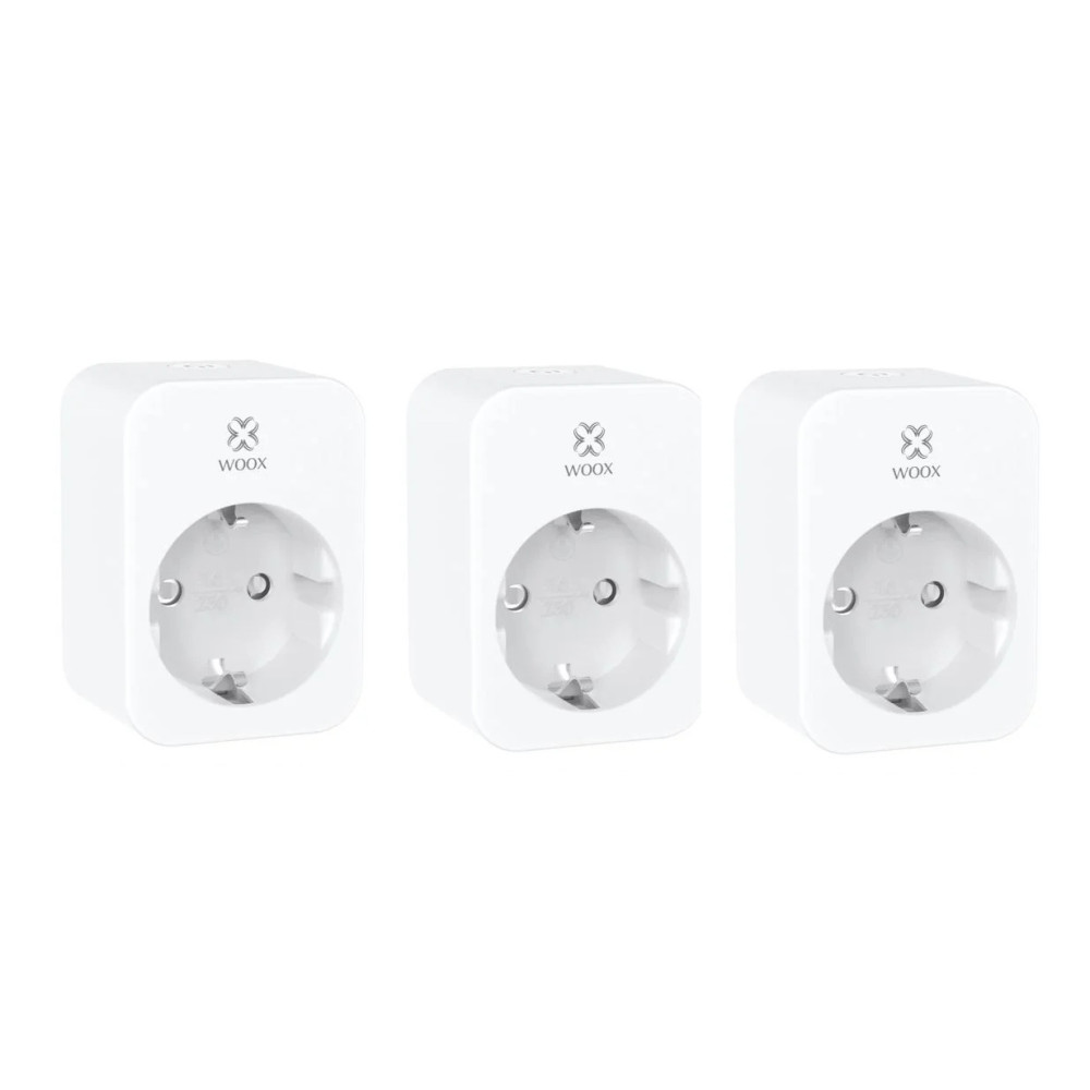 Išmanios Wi-Fi rozetės 3vnt., 3680W 16A, su energijos matavimu, TUYA / Smart Life, WOOX