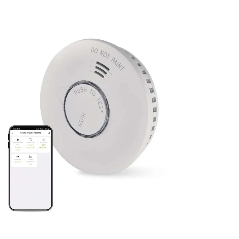 GoSmart dūmų detektorius TS380C-HW su Wi-Fi TUYA