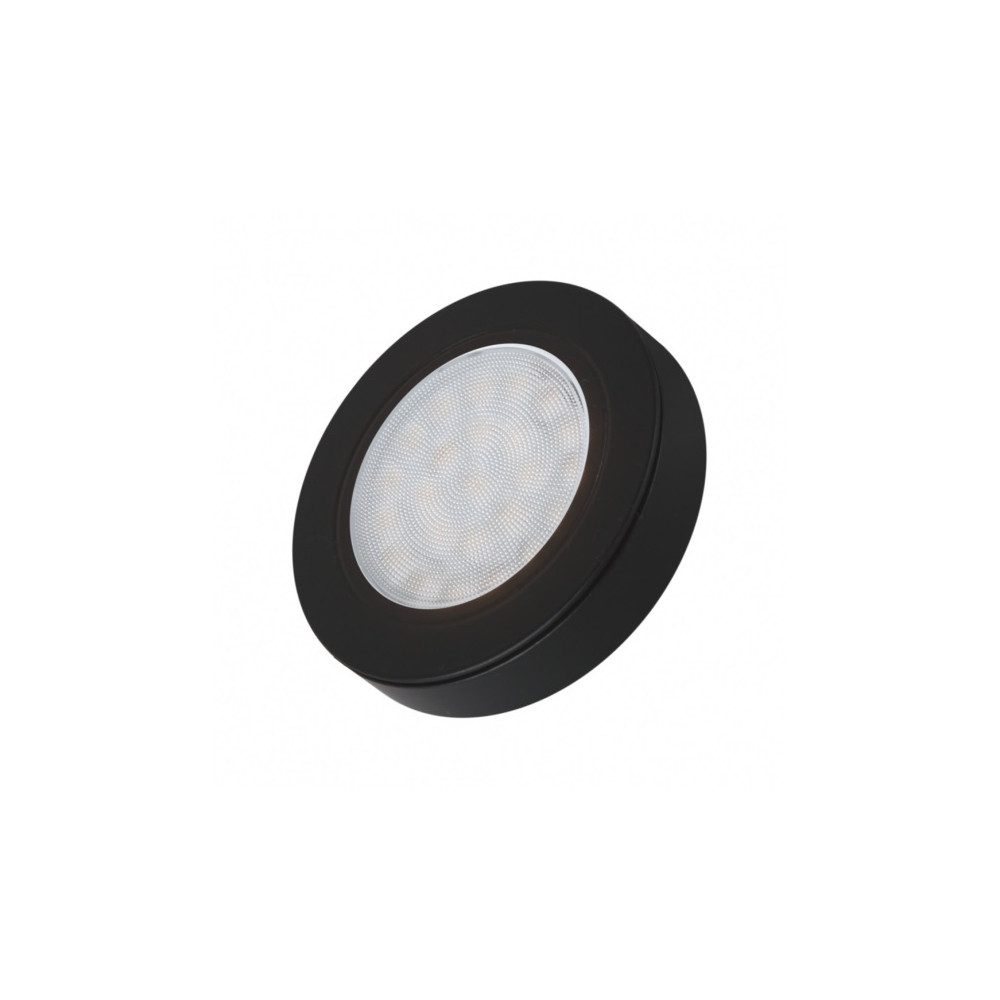 LED šviestuvėlis, baldinis, OVAL, 2W, juodas, 3000K šiltai balta, su jungtimi L813
