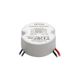 LED maitinimo šaltinis 24V 30W IP67 LITE ⌀50mm x 22mm