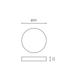 LED maitinimo šaltinis 24V 30W IP67 LITE ⌀50mm x 22mm