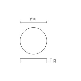 LED maitinimo šaltinis 12V 30W IP67 LITE ⌀50mm x 22mm