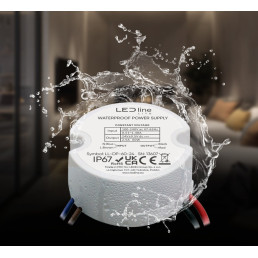 LED maitinimo šaltinis 12V 30W IP67 LITE ⌀50mm x 22mm