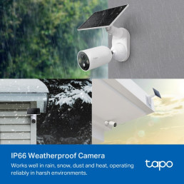 Bevielė Wi-Fi kamera su saulės panele, 2K 4MP, IP66, Color Night Vision