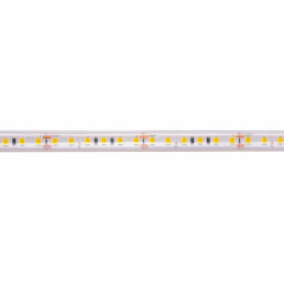 LED juosta, 5m ritė, 24V 9.6W/ m hermetiška IP67, T formos, neutraliai balta 4000K