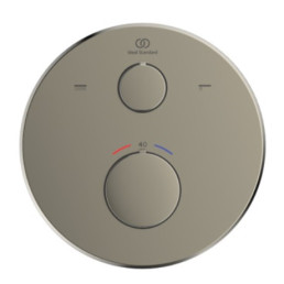 Ideal Standard Ceratherm 100 potinkinio termostatinio vonios/ dušo maišytuvo virštinkinė dalis, apvali, silver storm sp.