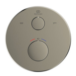 Ideal Standard Ceratherm 100 potinkinio termostatinio vonios/ dušo maišytuvo virštinkinė dalis, apvali, silver storm sp.