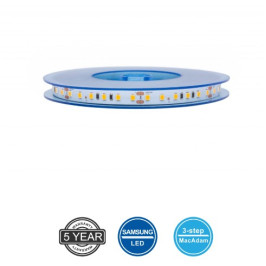 LED juosta 24V 14.4W/ m nehermetiška IP20 šiltai balta 2700K 120LED/ m 115lm/ W PLUS AKTO