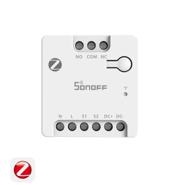 Išmani relė MINI-ZBD, Zigbee, sausas kontaktas NO/ NC, 100-240Vac / 12-48Vdc, SONOFF