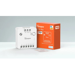 Išmani relė MINI-ZBD, Zigbee, sausas kontaktas NO/ NC, 100-240Vac / 12-48Vdc, SONOFF